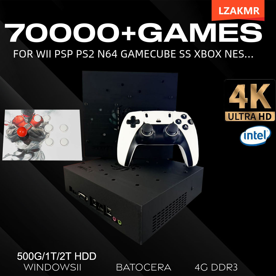 Retro X8 Gaming Console - Retro Gaming Console 70000+ Games 2TB