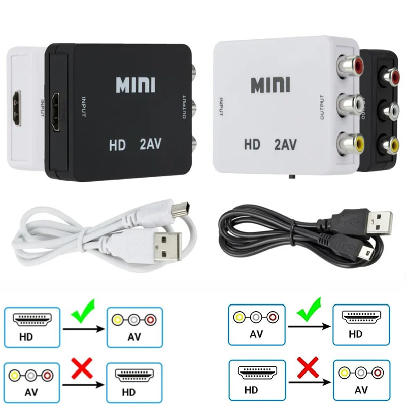 Composite Rca Cable - HDMI-compatible to AV RCA Adapter HDTV