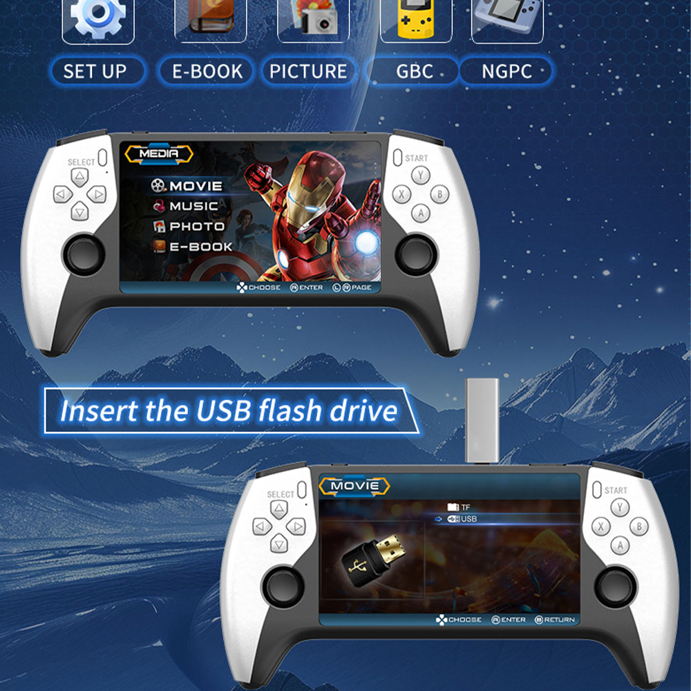2026 New SF3500 5 Inch Handhel - Retro Gaming Device ulasan dan harga