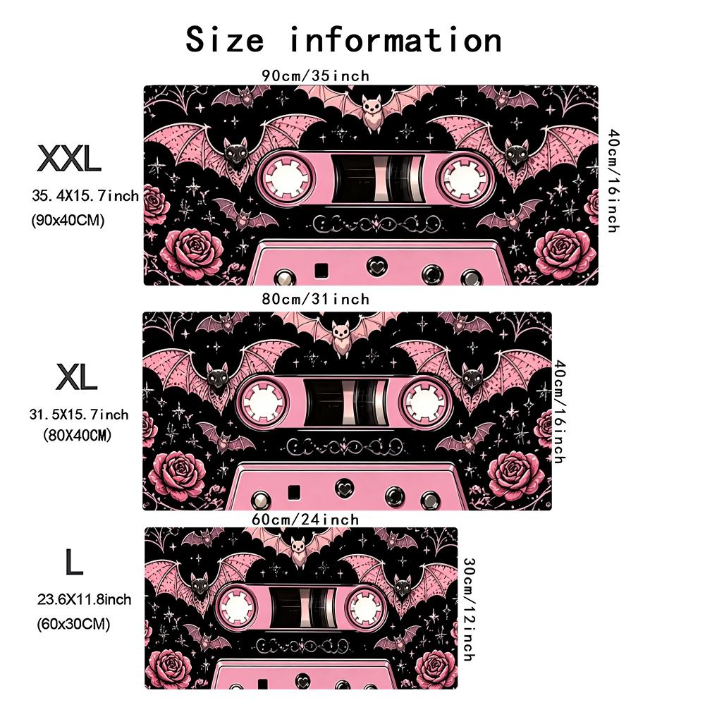 Pink Retro Cassette Tape Large - Retro Gaming Keyboard And Mouse ulasan dan harga