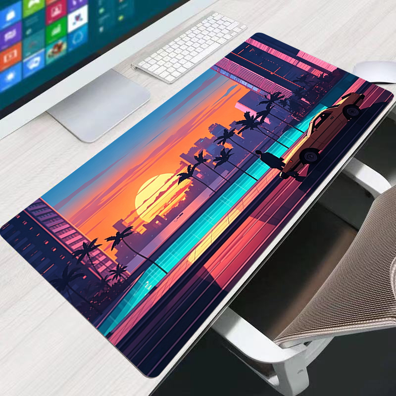 Colorful Mouse Pad HD Print Ga - Retro Gaming Keyboard And Mouse ulasan dan harga