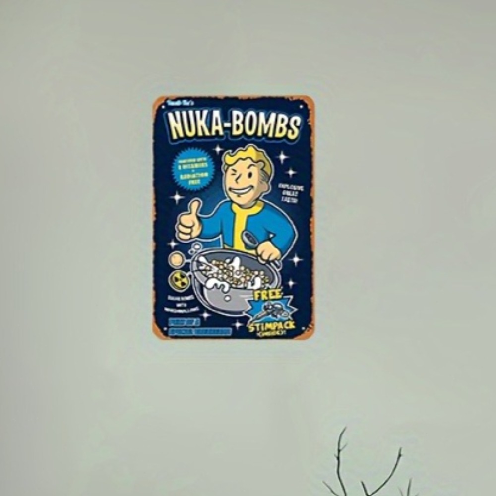 Vault-Tec Nuka-Bombs Metal Wal - Retro Gaming Vault ulasan dan harga
