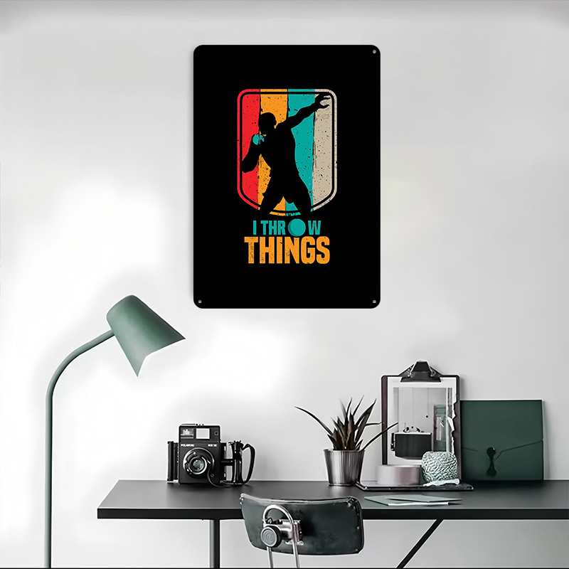 Funny Shot Put Gift Idea Tin P - Retro Gaming Room Ideas ulasan dan harga