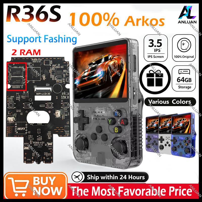 Genuine R36S Retro Handheld Ga - Retro Gaming Emulator ulasan dan harga