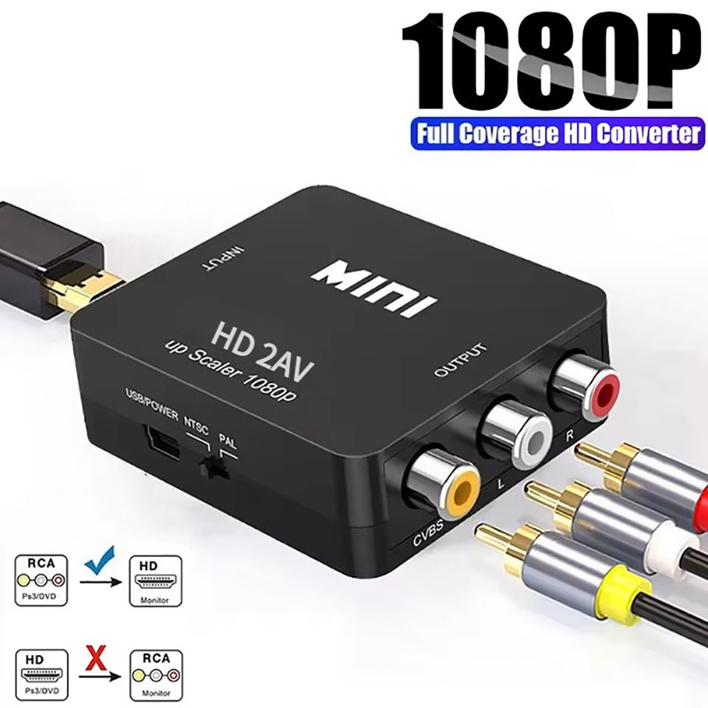 hdmi-Compatible To AV RCA Adap - Composite Rca Cable ulasan dan harga