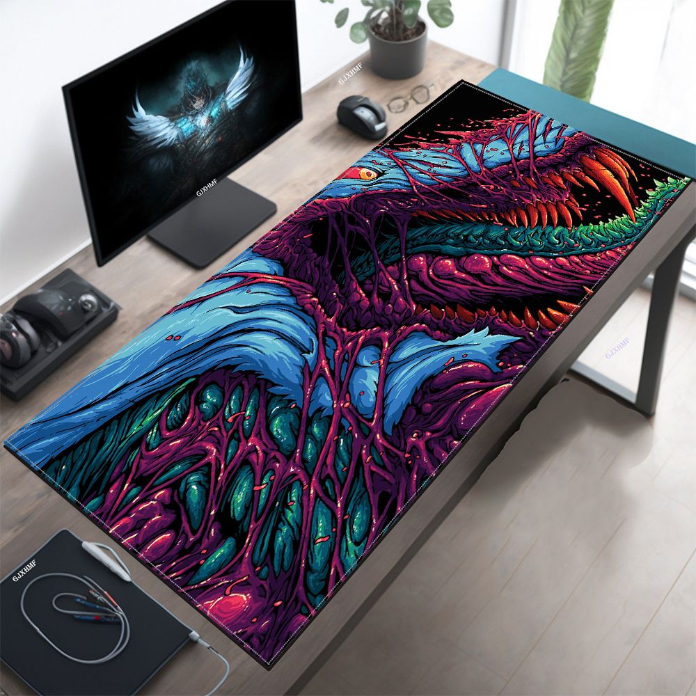 Japan Red Mouse Pad Neon Gore  - Retro Gaming Keyboard And Mouse ulasan dan harga