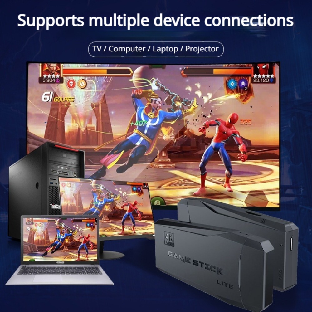 Portable 4K Retro Game Stick C - Retro Gaming Emulator ulasan dan harga