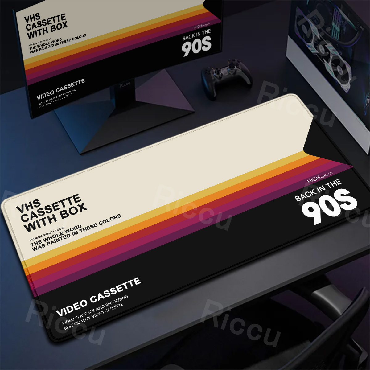 Retro VHS Style Mouse Pad Xxl  - Retro Gaming Keyboard And Mouse ulasan dan harga