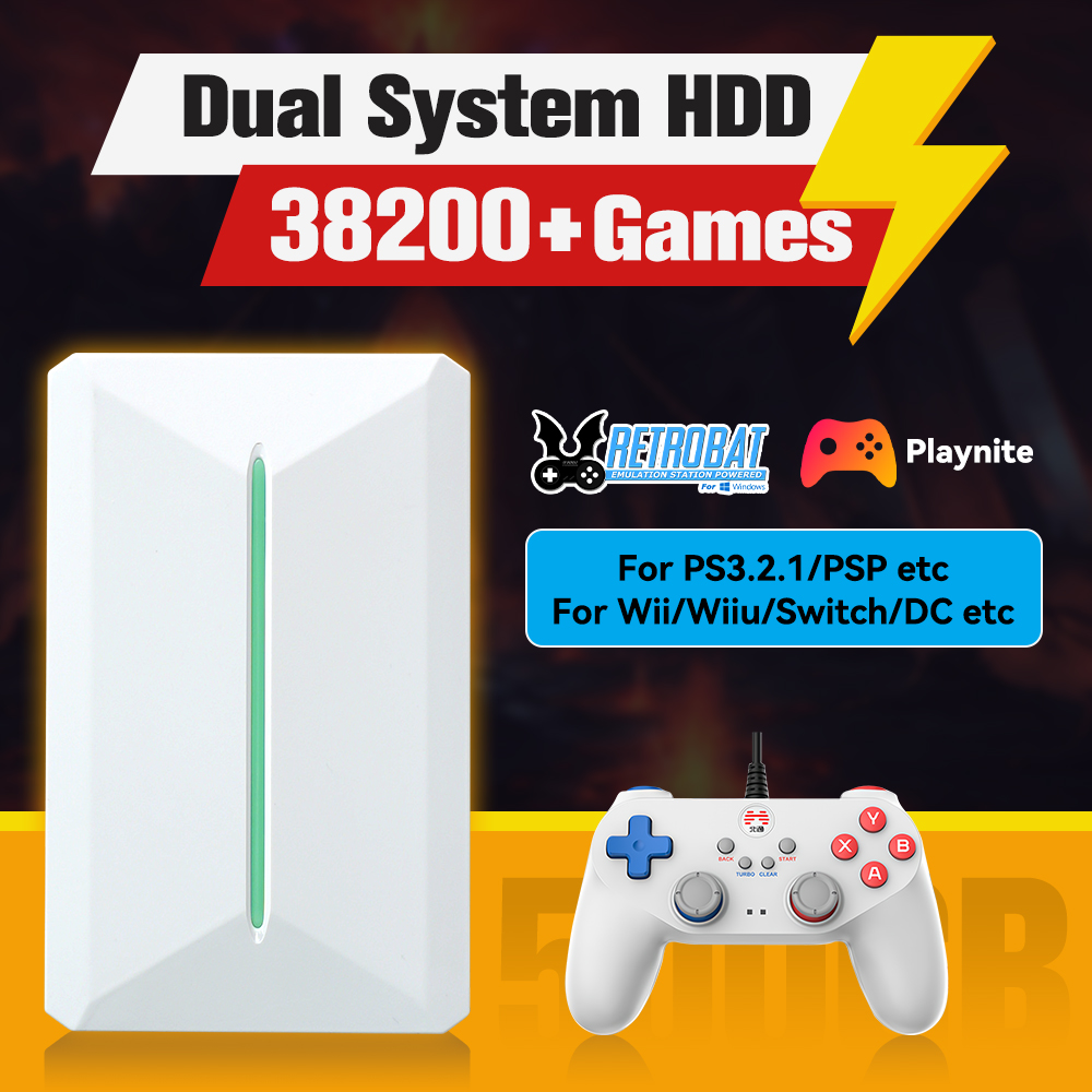 Retrobat＆Playnite System HDD R - Retro X8 Gaming Console ulasan dan harga