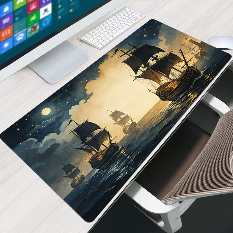 90x40cm Mouse Pad Large E-spor - Retro Gaming Keyboard And Mouse ulasan dan harga