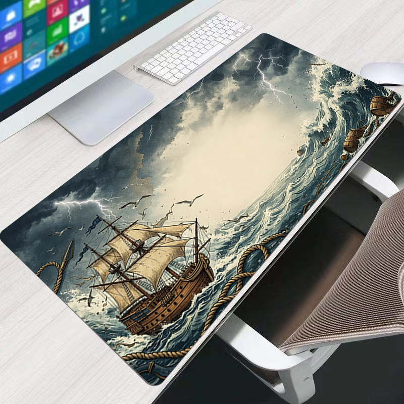 90x40cm Mouse Pad Large E-spor - Retro Gaming Keyboard And Mouse ulasan dan harga