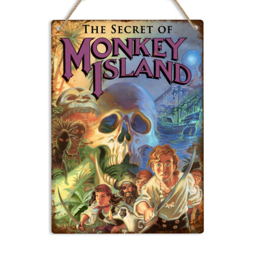 MONKEY ISLAND Amiga Vintage Re - Retro Gaming Decor ulasan dan harga