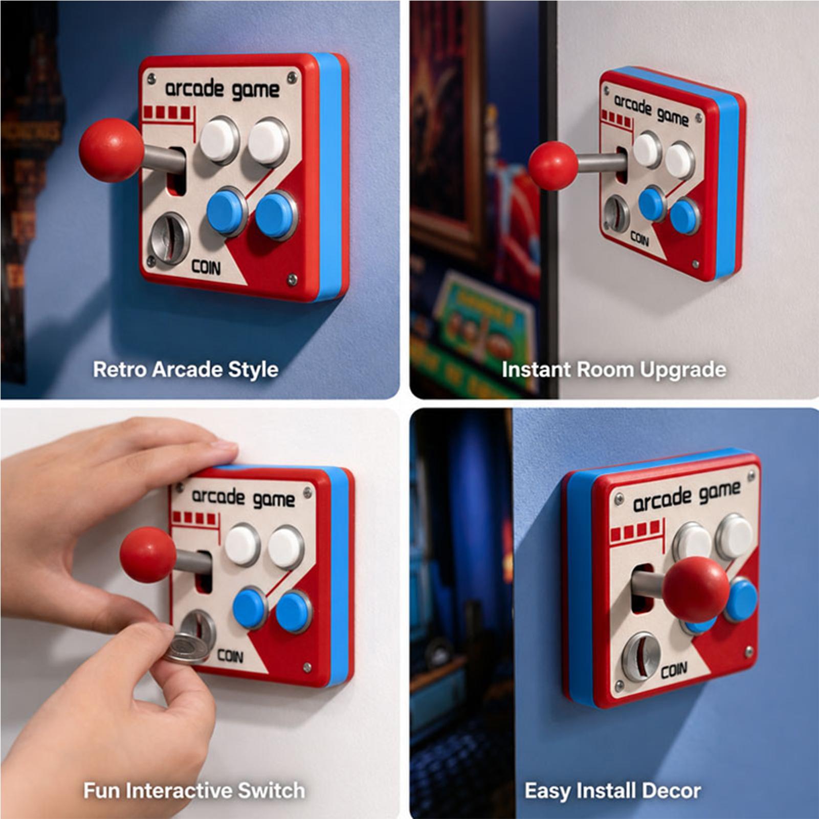 Creative Retro Arcade Game Lig - Retro Gaming Decor ulasan dan harga