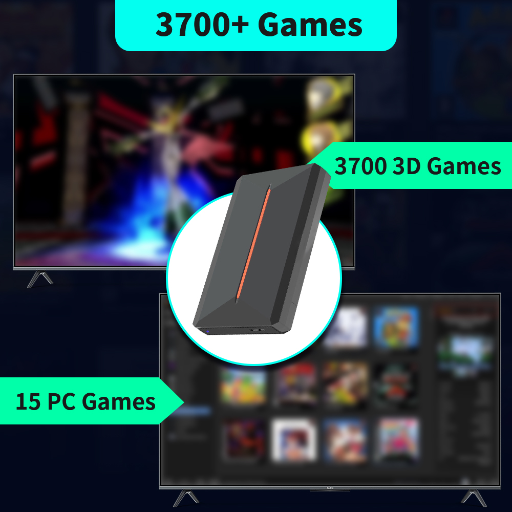 Launchbox OS 500GB Portable Ga - Retro X8 Gaming Console ulasan dan harga
