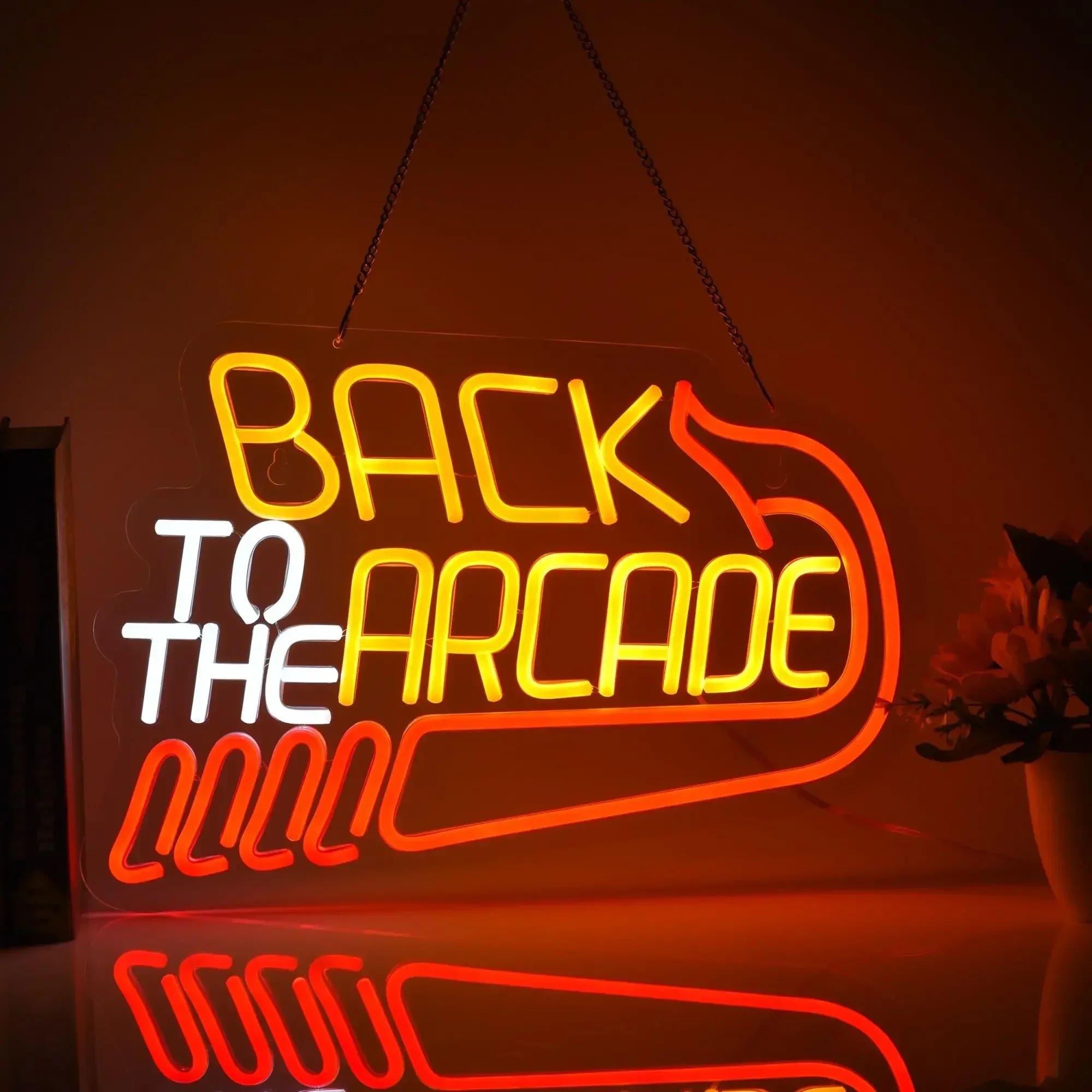 Back to The Arcade Neon Sign R - Retro Gaming Room Ideas ulasan dan harga