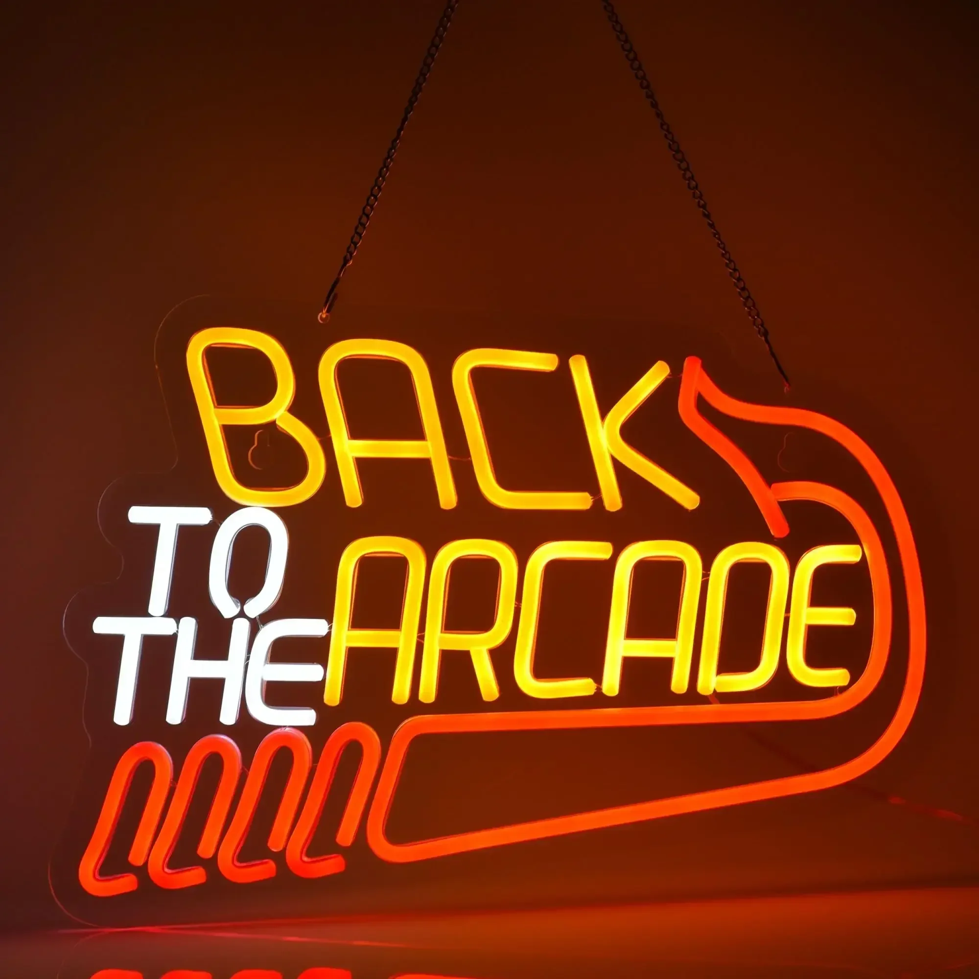 Back to The Arcade Neon Sign R - Retro Gaming Room Ideas ulasan dan harga
