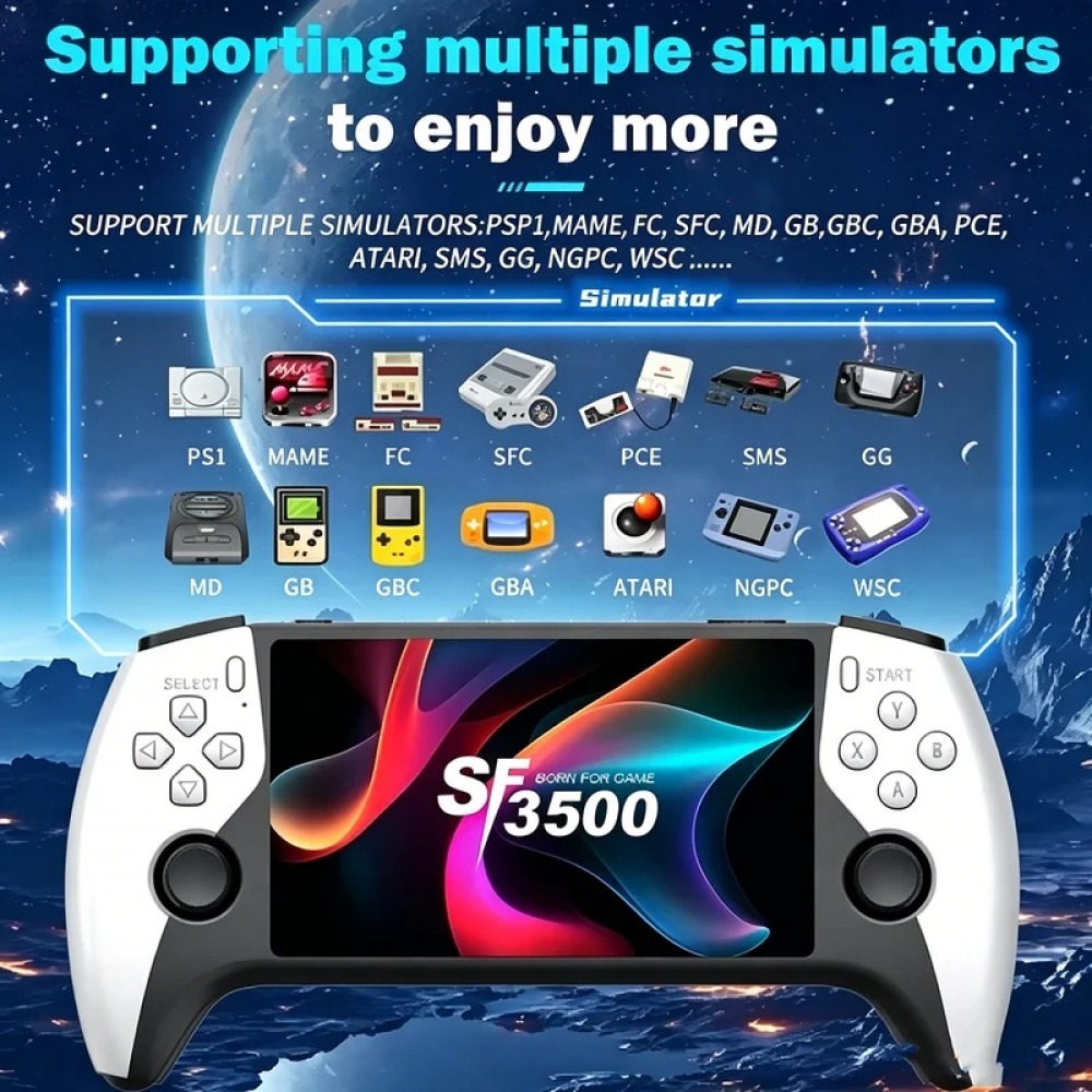 SF3500 5 inch Handheld Game Co - Retro Gaming Device ulasan dan harga